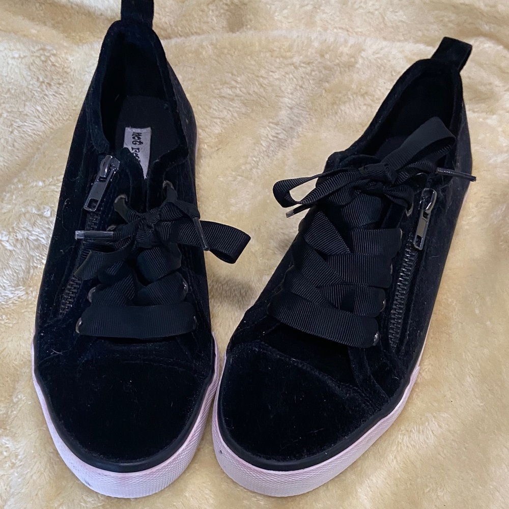 Not Rated Black Velvet Women's Sneakers